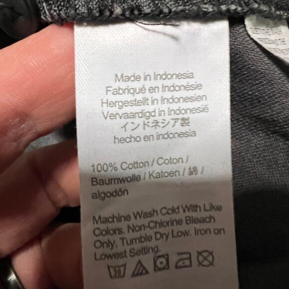 Madewell Dress Womens XS Raglan Mini Dress Denim Gray Long Sleeve - Picture 7 of 8